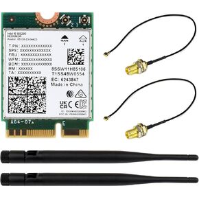Waveshare Wireless BE200 NIC, Gigabit Tri-Band Wi-Fi 7, IEEE 802.11a/B/G/N/Ac/Be/Ax Standard, BLT 5.4
