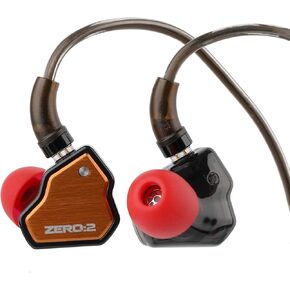 Linsoul 7Hz x Crinacle Zero:2 in Ear Monitor, Updated 10mm Dynamic Driver IEM, Wired Earbuds Earphones, Gaming Earbuds, with OFC IEM Cable for Musician (Silver)
