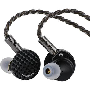 Linsoul 7Hz Timeless II in Ear Monitor, Upgraded 14.5mm Planar Magnetic Driver IEM, Wired Earbuds, with Tunable Nozzle and 7N OCC IEM Cable for Musician Audiophile (Timeless II)
