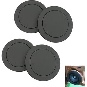 6.5 inch Speaker Foam Rings, 4 PCS Self Adhesive Speaker Foam for Enhancing Stereo Sound, Universal High Rebound Sponge Bass Blocker Kit for Car Door Speaker Foam Rings