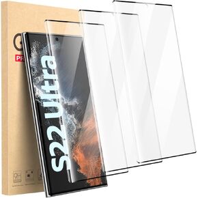 Cutebe 3 Pack Screen Protector for S22 ULTRA,Tempered Glass,Touch Sensitive and Case Friendly for Galaxy S22 Ultra
