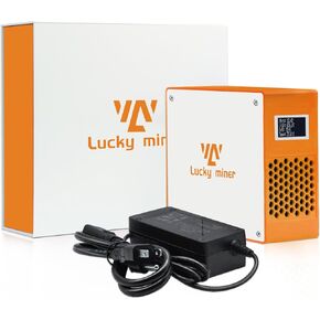 Dogecoin Miner Litecoin Miner 10MH/S-12MH/S Hashrate Lucky Miner LG07 Asic Chip Scrypt Algorithm 22-27Watt Power Consumption Support LTC Doge Bells PEP LKY 101 Mineable Projects, Orange