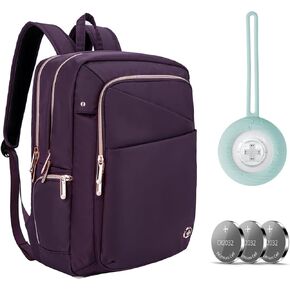 Swissdigital Design Find My Bluetooth Locator - Works with Find My - Sound and Light Notification for Luggage, Keys and Personal Items - Glacier Green