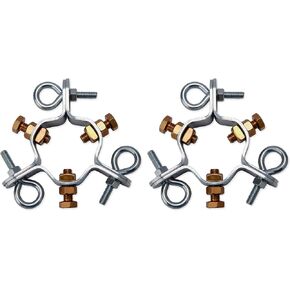 EZ 43-A Adjustable 3 Way Down Guy Ring for Up to 2-1/4" Heavy Duty Antenna Masts - 2 Pack