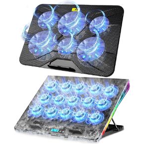 AICHESON AA2 Gaming Laptop Cooler and 003 Blue Laptop Cooling Pad Set