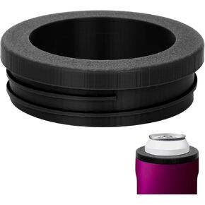 Slim Can Adapter Compatible with Brumate Hopsulator Trio 3 in 1,Expand Connector Accessories for Cooler Insulated Seltzer Drink Slim Cans(Black)