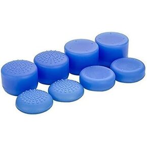 Silicone Joystick Height Cap Thumbstick Cap Thumb Grip Cap Cover for PS4 PS3 PS5 Xbox 360 Switch Pro (Blue)