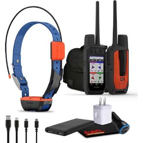 Garmin Alpha 200 Plus Dog Tracking and Training GPS Handheld + T20 Tracking Collar for Dogs Bundle with Field Bag and More Accessories Field Bag