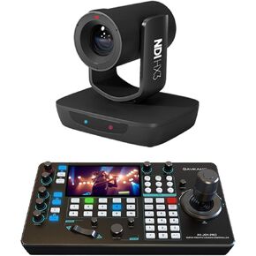 AVKANS PTZ Camera Bundle Kits, 1 pcs LV20N AI Auto Tracking 20X NDI Camera and 1 pcs Super PTZ Joystick Controller for Worship Live Streaming