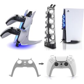 PS5 Controller Accessories, PS5 Controller Charger and PS5 Cooling Fan and PS5 Controller Plate