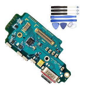 Galaxy S23 Ultra USB Charging Port Flex Cable Replacement Repair Part Type C Charger Dock Board Flex Cable Connector Compatible with Samsung Galaxy S23 Ultra S918U1 + Repair Tool