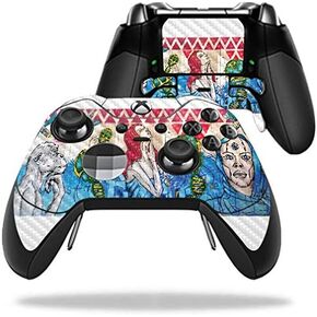 Mayyskins Carbon Carbon Skin لـ Microsoft Xbox One Elite Controller - Graffiti | واقي ، دائم من ألياف الكربون المحكم | من السهل تطبيق الأنماط وإزالتها وتغييرها | صنع في الولايات المتحدة