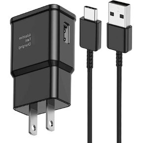 for Samsung Fast Charging Cord 6FT Type C Charger USB Wall Charger Block Samsung Fast Charger for Galaxy S9 S10 S10+ S20 S21 S22 S23 S24 S25 Plus/Ultra/FE,A55/A54/A56/A16/A15/A14/A25/A35,Note 20/10/9