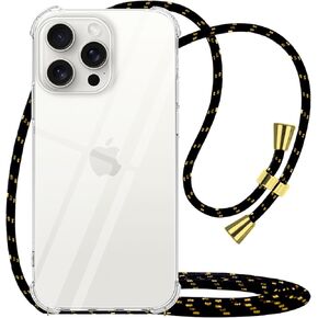 for Samsung Galaxy S25+ Clear Case Crossbody for Galaxy S25 Plus Adjustable Lanyard Strap Soft TPU Bumper Cover for Women Shockproof Protective Case for Samsung S25 Plus - Pattern