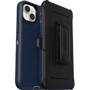 OtterBox iPhone 15 Plus and iPhone 14 Plus Defender Series Pro Case - Black, screenless, Rugged & Durable, with Port Protection, Includes Holster Clip Kickstand