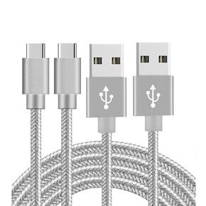 PS5 Controller Charging Cable Cord 2 Pack 6.6ft Type C to USB A Data Cord High Speed Sync Wire for PlayStation 5 DualSense, Xbox Series S X Core, Elite Series 2, NS Switch Lite, Pro Controller