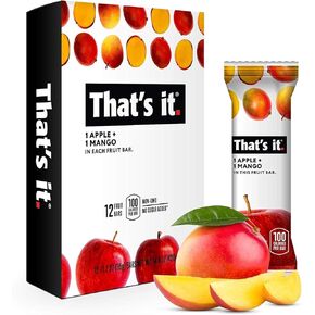 هذا كل شيء ، Apple + Mango ، Bar Fruit ، حزمة 12