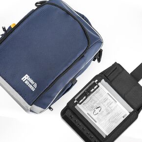 Pilot Kneeboard and Bag, Aluminum Clipboard, Fits 9"-11" Tablets, Aviation Use
