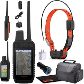 Garmin Alpha 300 Handheld Advanced Tracking and Training Device for Hunting Dog Bundle with Garmin Alpha TT25 Tracking Collar for Dogs with GPS + USB Charger and Field Bag + Accessories
