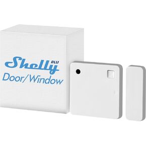 Shelly Blu Door/Window White | Smart Bluetooth Operated Sensor for Home Security & Custom Activation Scenes | Home Automation | Email & App Alerts Notification | Alexa & Google Home Compatibility