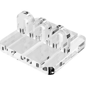 Acrylic Cable Management,Cord Organizer,Cord Holder Management for Tangle-Free Desk & Travel,Phone Charger Holder,Acrylic Desk Accessories （ Clear）