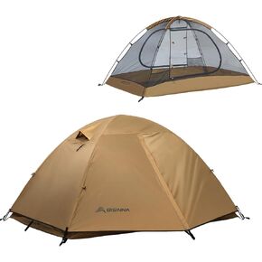 BISINNA Backpacking Tent 2 Person Lightweight Camping Tent Waterproof 3 Season with Aluminum Pole for Outdoor Mountaineering Hiking Travel