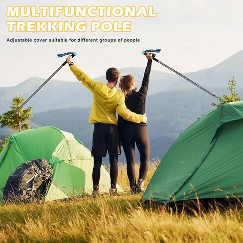 BEAUTIFABLE Walking Stick Hiking Staff Detachable - Outdoor Retractable Trekking Pole in Saudi Arabia