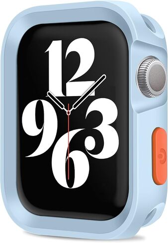 Amizee الوعرة المتوافقة مع Apple Watch Case Series 10 46mm (2024) ، TPU Soft Shockproof Pumper Drop Proof Cover متوافق مع IWatch - Black in Kuwait