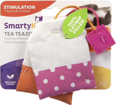 SmartyKat Madcap Mania Refillable Plush Catnip Cat Toy, Includes Catnip Tube - Randomly Selected Color, One Size in Saudi Arabia