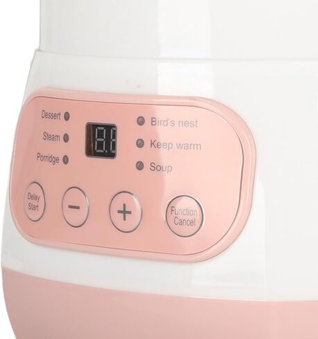 Electric Stew Pot, 1L Smart Twin Ceramic Pot Mini Ceramic Stew Cooker Appointment Timing Boiled Porridge Soup Pot, Prevent Dry Burning, Detachable Slow Cooker for Home in Saudi Arabia