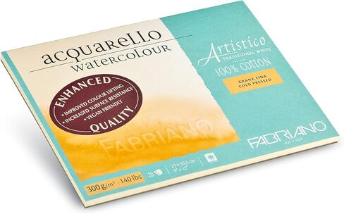 Fabriano Artistico Watercolor Block, 5 x 7, Traditional White in Kuwait