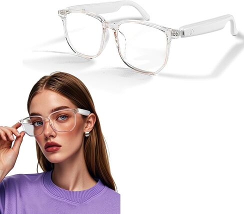 Smart Glasses For Men Women Wireless Smart Dark Sunglasses With Bluetooth Speakers Earbuds Bone Conduction Audio Glasses Headphones Blue Tooth Eyeglasses For Cycling Sport Driving Music Sun Glasses in Saudi Arabia