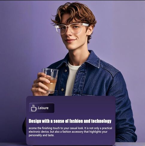 Smart Glasses For Men Women Wireless Smart Dark Sunglasses With Bluetooth Speakers Earbuds Bone Conduction Audio Glasses Headphones Blue Tooth Eyeglasses For Cycling Sport Driving Music Sun Glasses in Saudi Arabia
