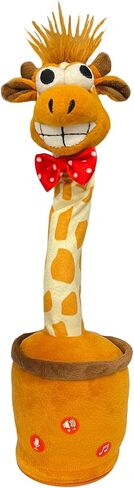 Dancing Talking Cactus Toy for Baby Toddler, Boys Girls Gifts Singing Mimicking Cactus Toy Recording Repeating What You Say Cactus Baby Toy with 120 English Songs (Talking Giraffe Classic) in Saudi Arabia