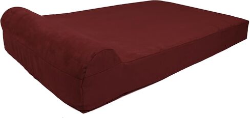 Barker Junior - 4" Pillow Top Orthopedic Dog Bed with Headrest for Medium Size Dogs 30-50 Pounds in Saudi Arabia
