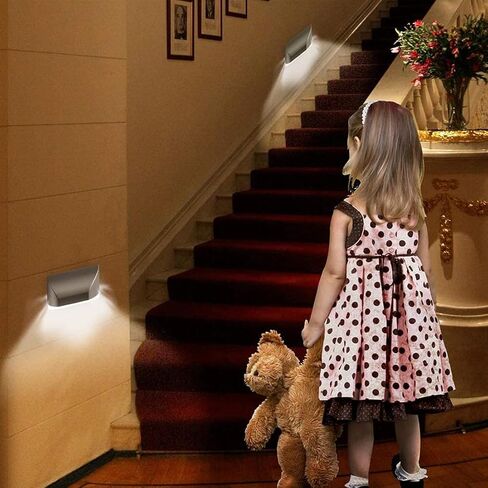 Home Keyhole Light by Battery Operated Auto Sensor Motion Detector Light with 4 LED lamp for Key Hole/Door Lock Kitchen Hallway Stairway (2Pack Gold) in Saudi Arabia
