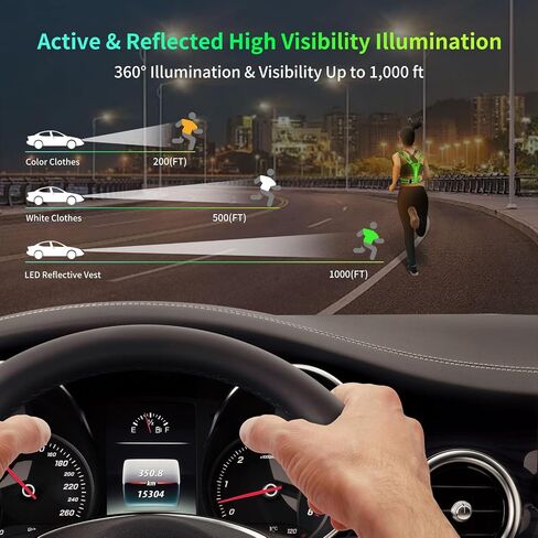 Reflective Adjustable Safety Running Gear, High Visibility for Outdoor Cycling, Dog Walking in Saudi Arabia