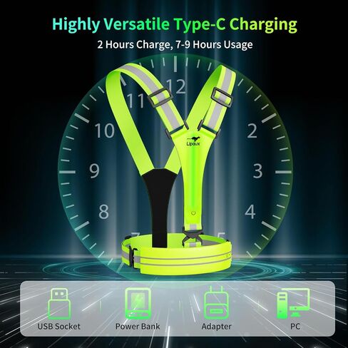 Reflective Adjustable Safety Running Gear, High Visibility for Outdoor Cycling, Dog Walking in Saudi Arabia