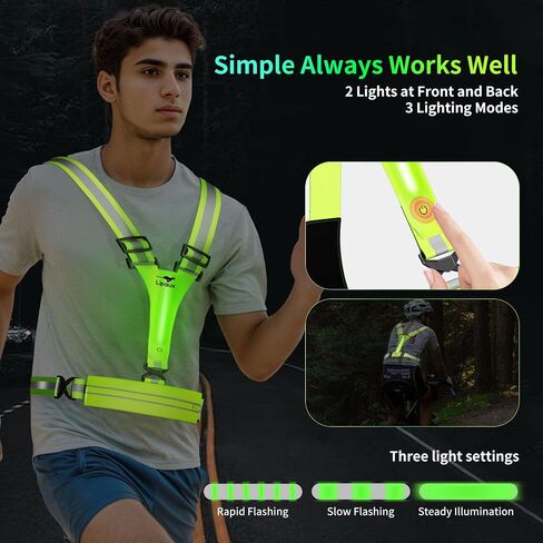 Reflective Adjustable Safety Running Gear, High Visibility for Outdoor Cycling, Dog Walking in Saudi Arabia