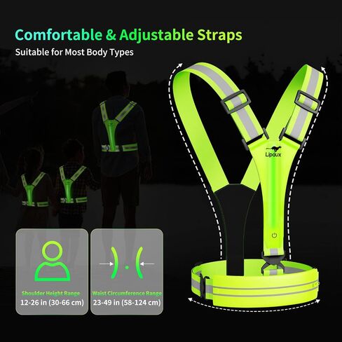 Reflective Adjustable Safety Running Gear, High Visibility for Outdoor Cycling, Dog Walking in Saudi Arabia