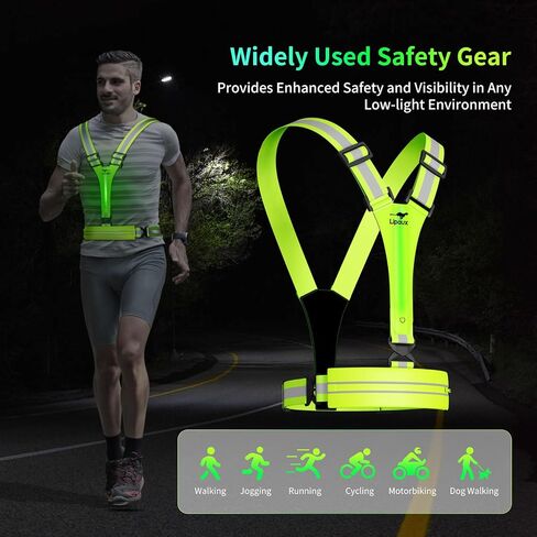 Reflective Adjustable Safety Running Gear, High Visibility for Outdoor Cycling, Dog Walking in Saudi Arabia