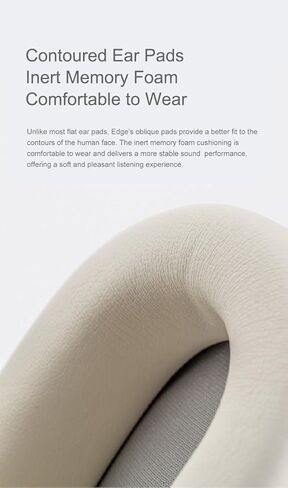 Moondrop Edge Full-Scene Immersive Series Hi-Fi Portable Wireless ANC Headphone Foldable Lightweight Headphone (Creamy White) in Kuwait