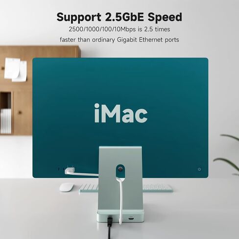 Minisopuru Iexpandmate DS802PRO IMAC accessories مع 4K@60Hz HDMI ، USB C Charging ، 2.5GBE ، 4TB M.2 SSD SPATCOST | أزرق in Kuwait