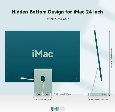 Minisopuru Iexpandmate DS802PRO IMAC accessories مع 4K@60Hz HDMI ، USB C Charging ، 2.5GBE ، 4TB M.2 SSD SPATCOST | أزرق in Kuwait