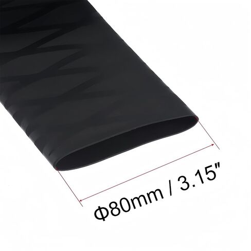 50mm Dia 81mm Flat Width EVA Heat Shrink Tubing Insulation Sleeving,Shrinkable Tube Cable Sleeve 1.5m in Kuwait