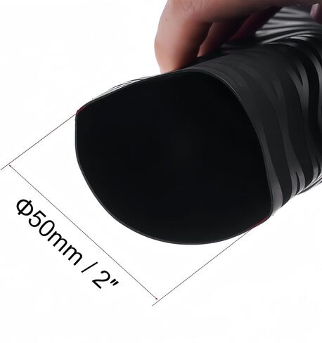 50mm Dia 81mm Flat Width EVA Heat Shrink Tubing Insulation Sleeving,Shrinkable Tube Cable Sleeve 1.5m in Kuwait