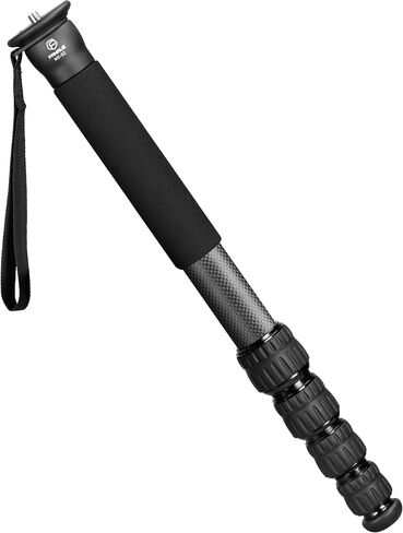 FANAUE MD-01 Camera Monopod with 1/4"-20 and 3/8"-16 Threads, Carbon Fiber Monopod for Canon Nikon Sony and DSLR Cameras, Lightweight Travel Monopod Load 10kg/22lbs, Great for Outdoor Photography in Saudi Arabia