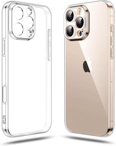 Shamo's Clear TPU Case for iPhone – with Camera Protection, Ultra Slim, Shockproof, Anti-Yellowing, Scratch-Resistant, Wireless Charging Compatible, Enhanced Grip (for iPhone) in Saudi Arabia