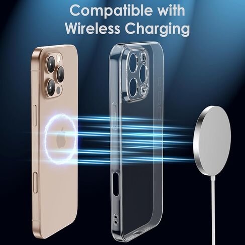 Shamo's Clear TPU Case for iPhone – with Camera Protection, Ultra Slim, Shockproof, Anti-Yellowing, Scratch-Resistant, Wireless Charging Compatible, Enhanced Grip (for iPhone) in Saudi Arabia