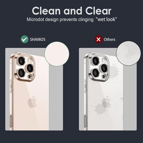 Shamo's Clear TPU Case for iPhone – with Camera Protection, Ultra Slim, Shockproof, Anti-Yellowing, Scratch-Resistant, Wireless Charging Compatible, Enhanced Grip (for iPhone) in Saudi Arabia